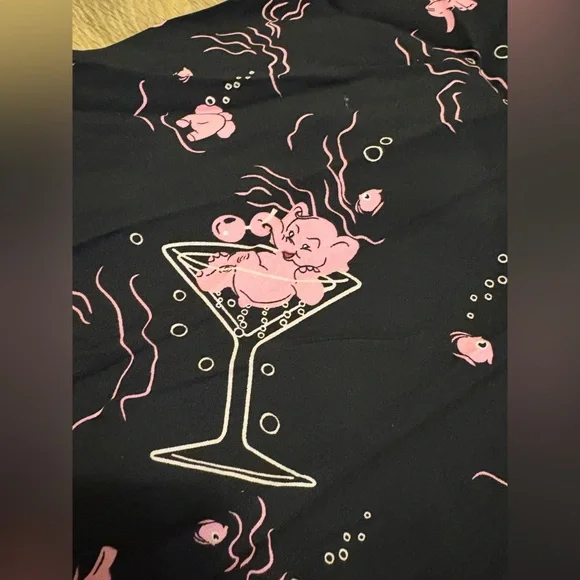 Collectif Liza Tipsy Elephants Swing Dress - Picture 10 of 12